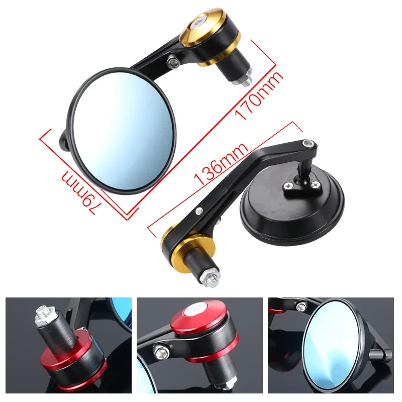 Мотоциклетные зеркала заднего вида 7/8 дюйма 22 мм наконечник ручки для Piaggio MP3 250 300