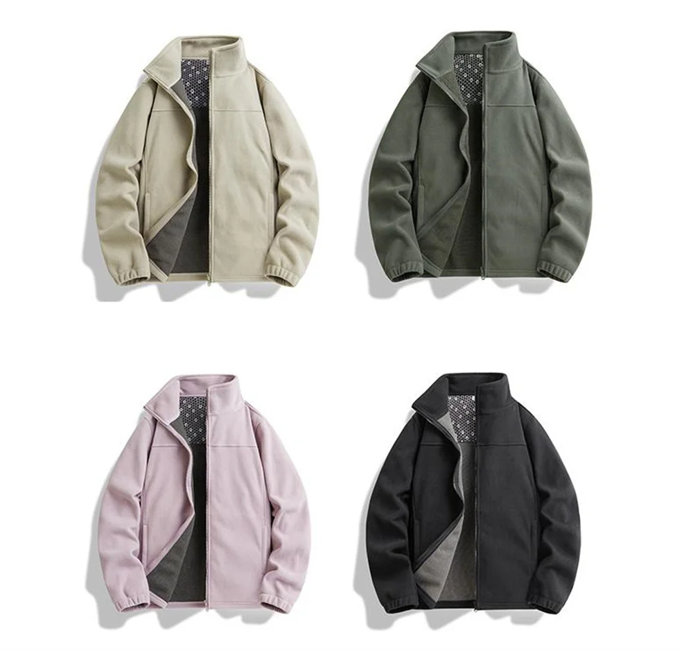 Флисовая куртка мужская уличная для хранения тепла морозостойкость осень-зима