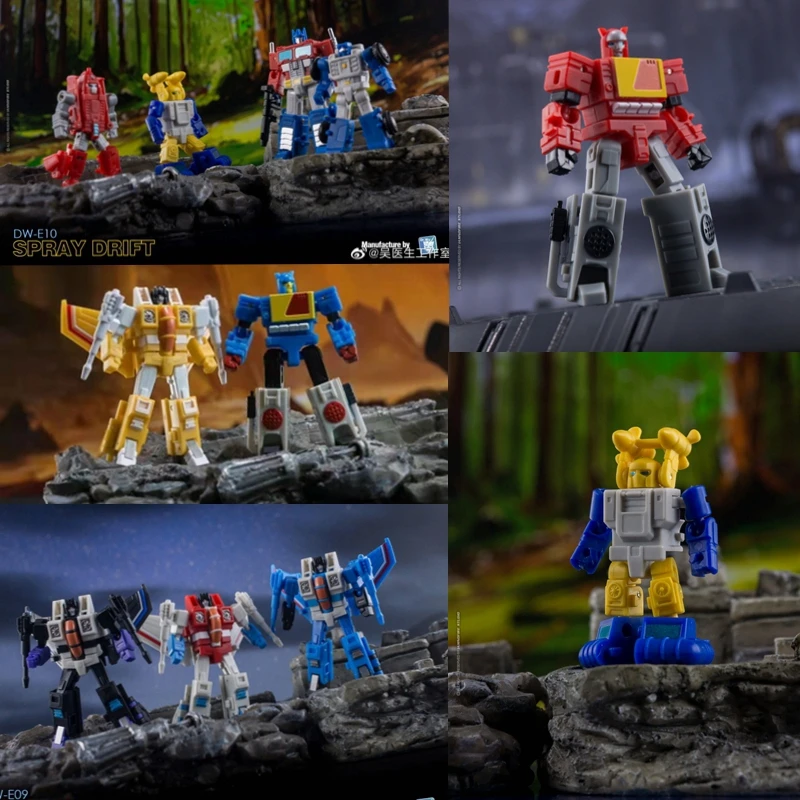 

In Stock Transformation DR.WU G1 DW-E15 Dark Sky DW-E16 Sound Master Powerglide Blaster Seaspray Small Scale Action Figure Toys