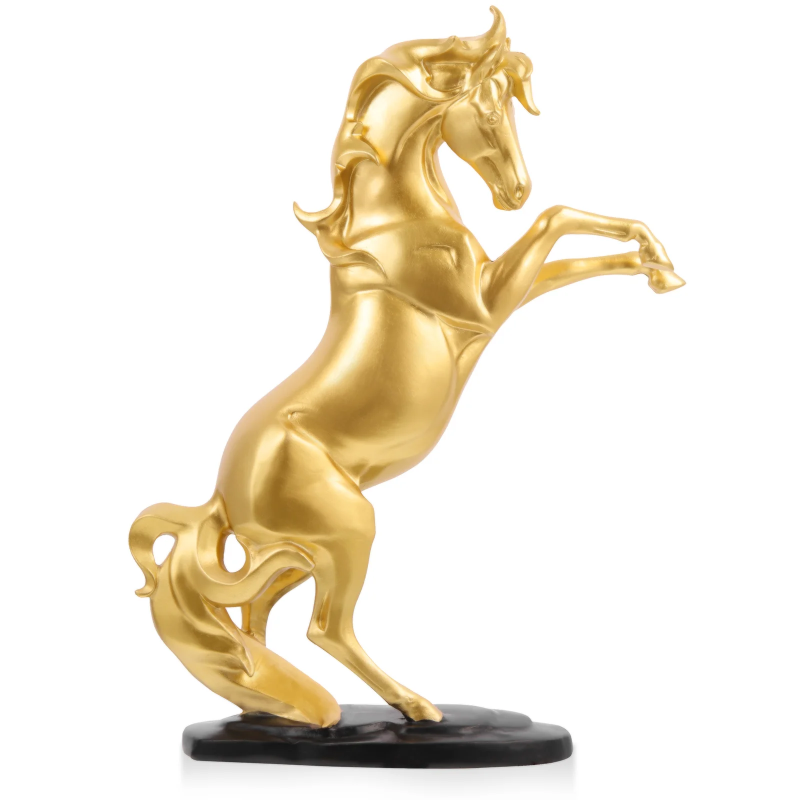 

Horse Statue Figurine Decor Animal Sculpture Chinese Standing Figurines Zodiac Fengshui Ornament Wealth Shui Feng Home Tabletop