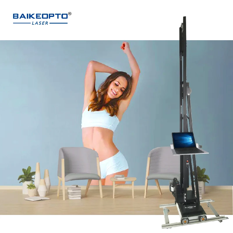 Фото Вертикальный принтер для 3D-печати на стенах BK-UP200S UV CMYKW с двумя печатающими головками DX10, высокоточный 3D-принтер для фоновых стен и телевизионных панелей. №5