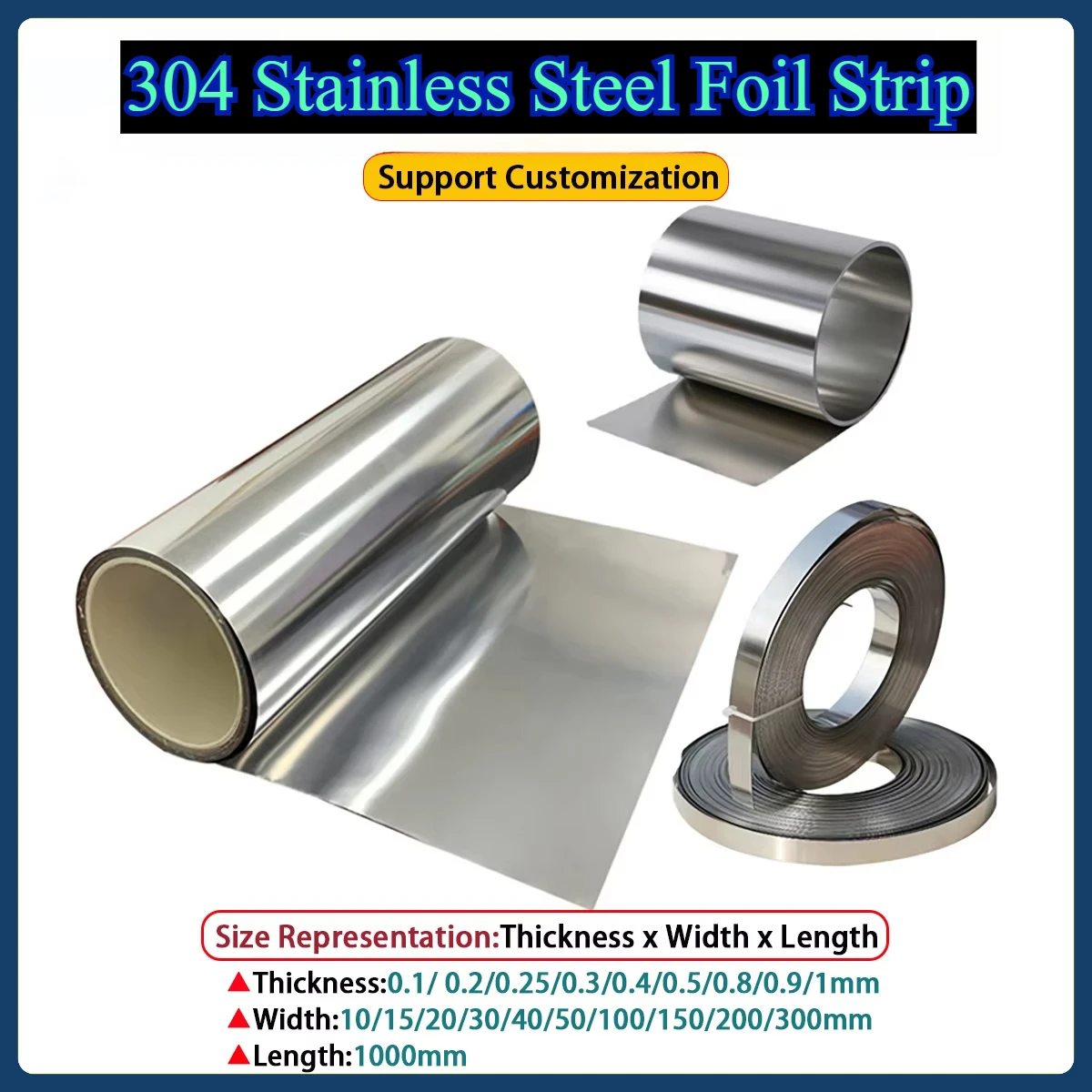 

Фольгированная полоса из нержавеющей стали 304