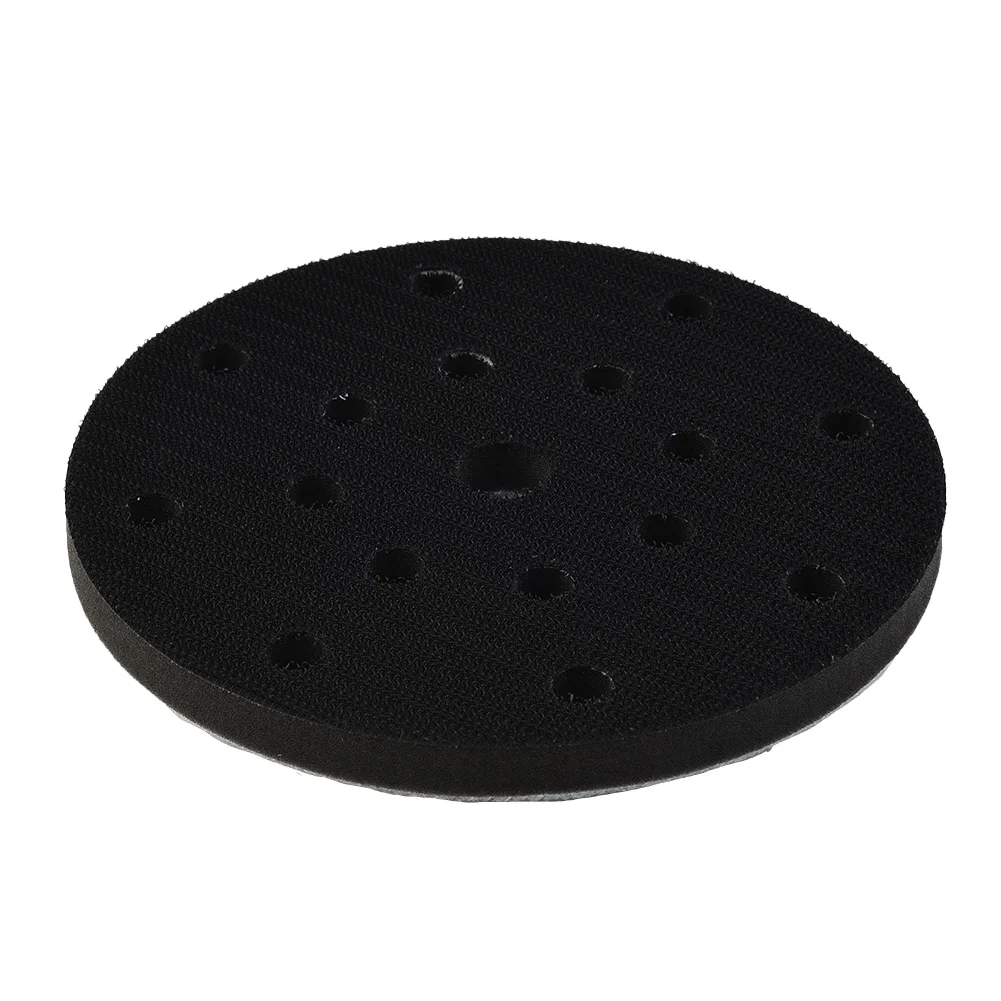 

6 Inch 150mm 17 Hole Sanding Disc Dust-Free Soft Sponge Interface Hook & Loop Backing Pads For Sander Polisher Power Tools