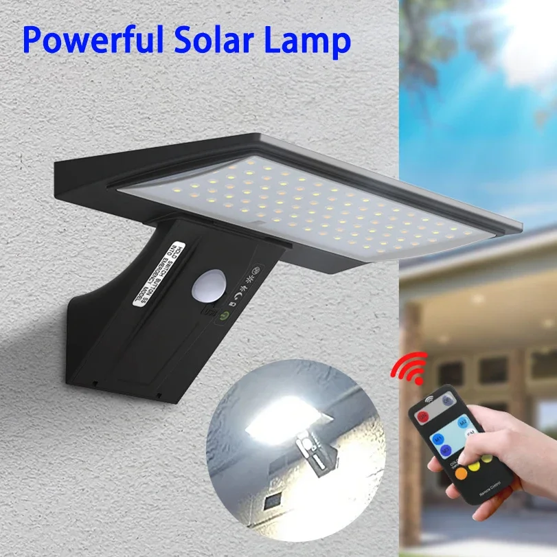 Мощная уличная лампа на солнечной батарее