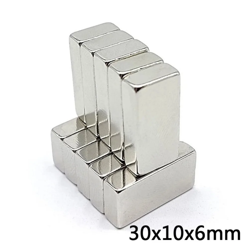 Блок мощных магнитов N35 лист постоянных сильный неодимовый магнит 30x10x6 мм 2/5/10/20/50