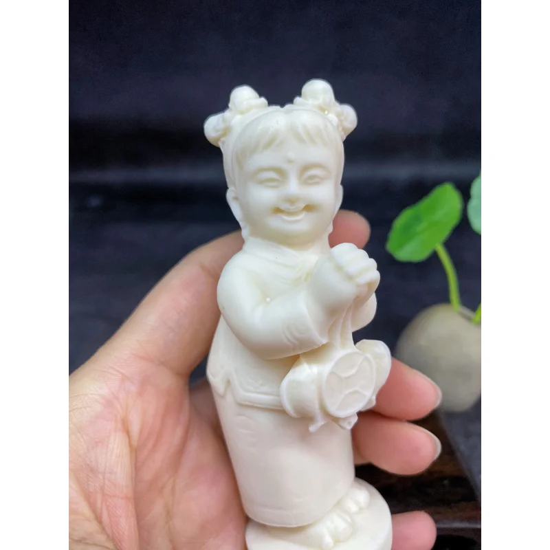 Орех цвета слоновой кости Jintong Jade Girl Орнаменты Золото Сухахана Авалокитешвара Ping
