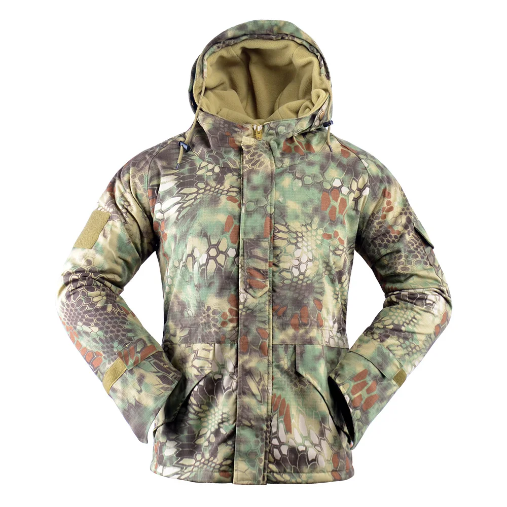 10 Colors F/W Men's Jacket Windbreaker Winter Warm Fleece Camouflage Coat Winter Fleece Lining Thick Hunting Jacket For Men