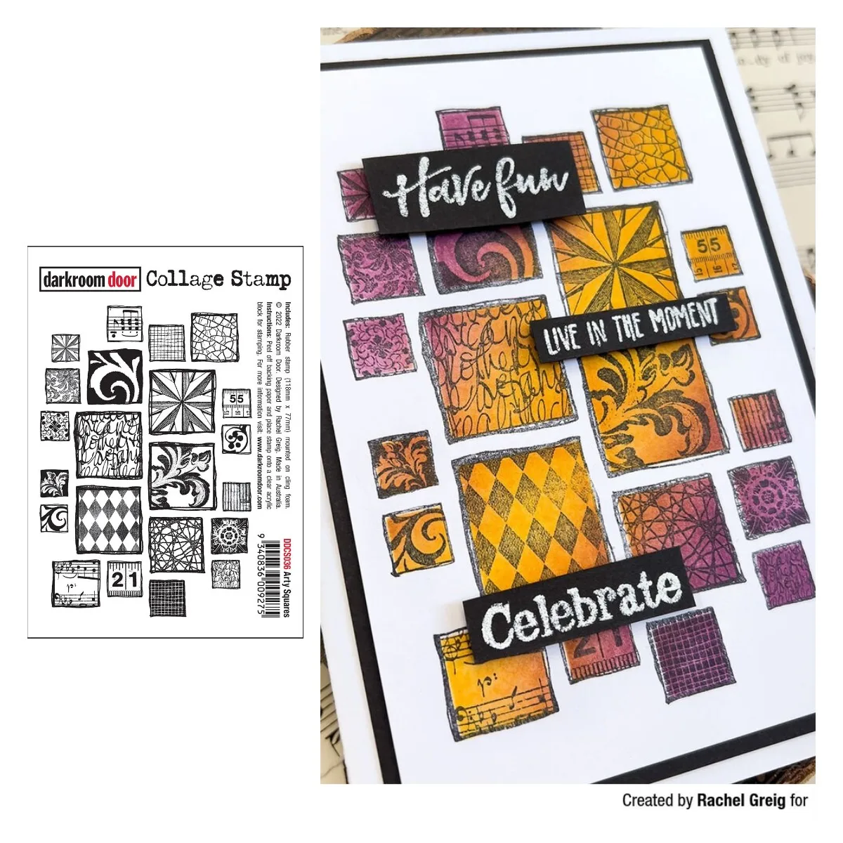 

Collage Stamp - Arty Squares Stamps Scrapbooking New Make Photo Album Card Diy Paper Embossing Craft Supplies Handmade 2022