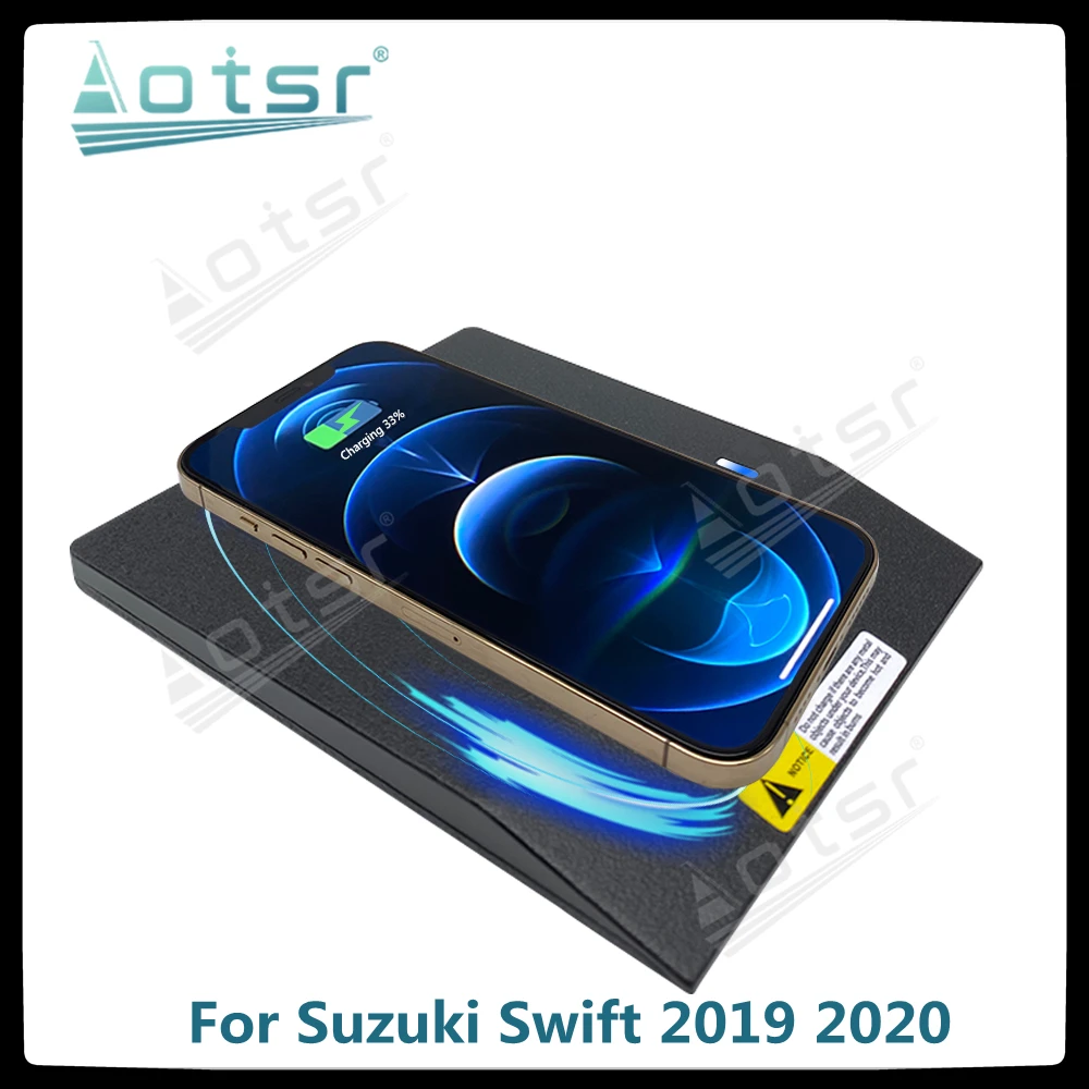

QI Car Wireless Charger Fast Charging For Suzuki Jimny Swift 2019 2020 Intelligent Infrared Phone holder For Iphone Samsung