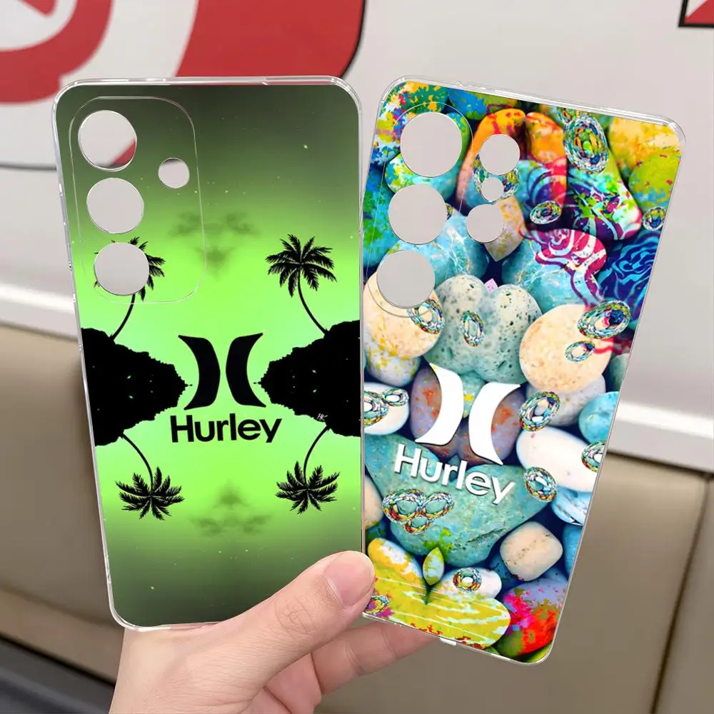 Фото Чехол для телефона Brand H-Hurley-YES для Samsung S26 S25 S24 S23 S22 Ultra Plus FE A55 15 16 4G 5G Противоударный прозрачный чехол №1