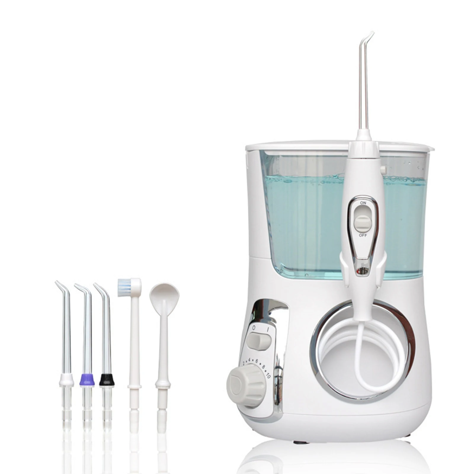 

Water Flosser Professional Oral Irrigator For Teeth, Braces, and Dental Care, With 10 Pressure Levels, 5 Jet, 800ML Large Water