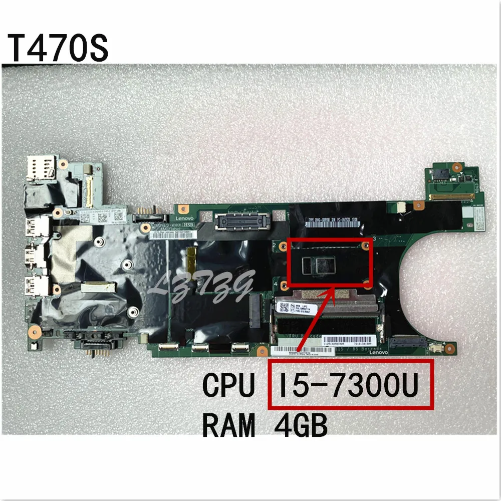 

Original Laptop For Lenovo ThinkPad T470s Motherboard Main Board CPU I5-7300 UMA 4G FRU 01ER062