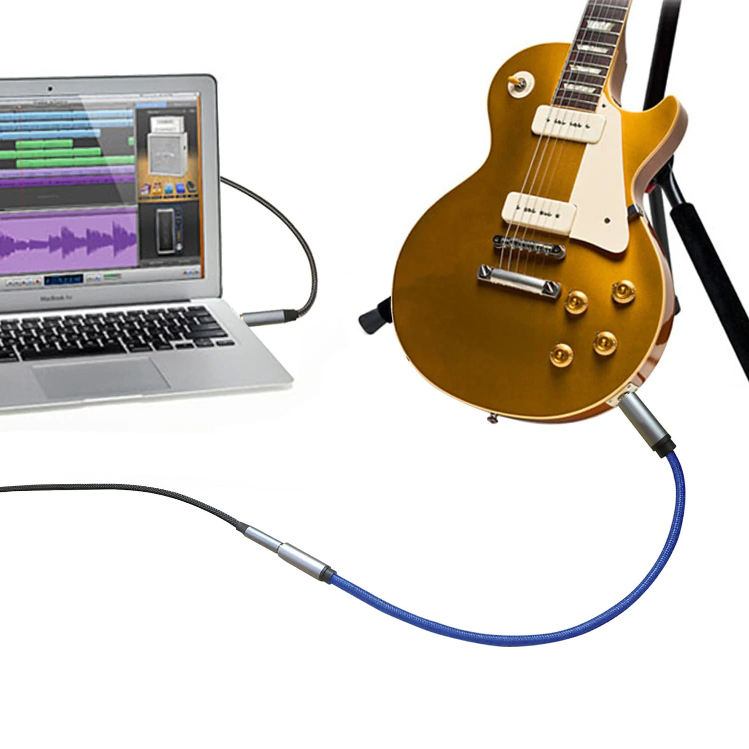 Аудиокабель-адаптер от 1/8 до 1/4 TRS 3 5 мм AUX папа на 6 35 мама для усилителя гитары