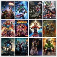 marvel avengers jigsaw puzzle iron man hulk disney movies paper puzzles adult decompression toy educational intellectual games