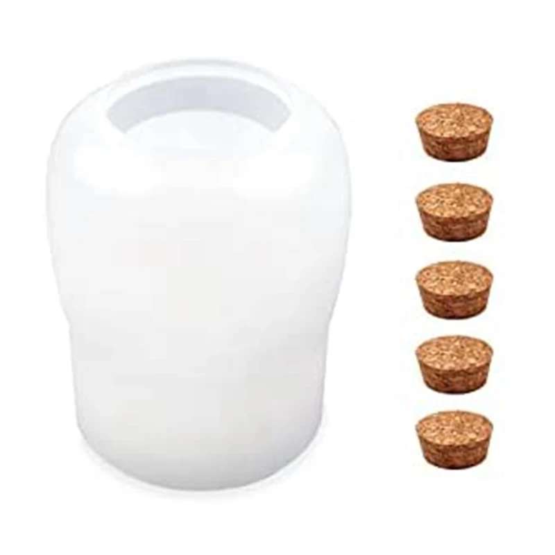 

Uclio Jars Resin Molds Silicone Jars Molds Resin Silicone Molds for Storage Bottle Jewelry Candy Container Box