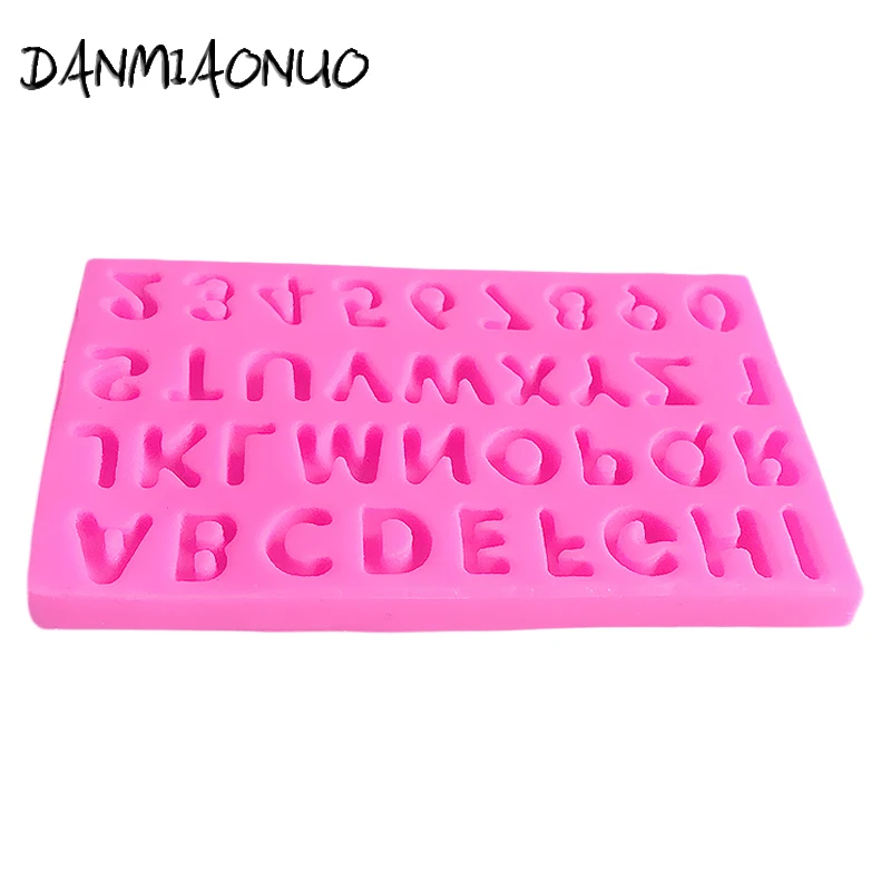 DANMIAONUO A1399037 Силиконовые Формочки Для Маффинов и шоколада с числовыми буквами