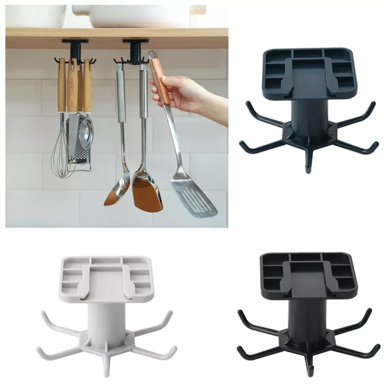 

For Kitchen Organizer and Storage Kitchen Supplies Organizers Rotatable Rack Accessories Cabinet Organizer Hook Up Storage Rack