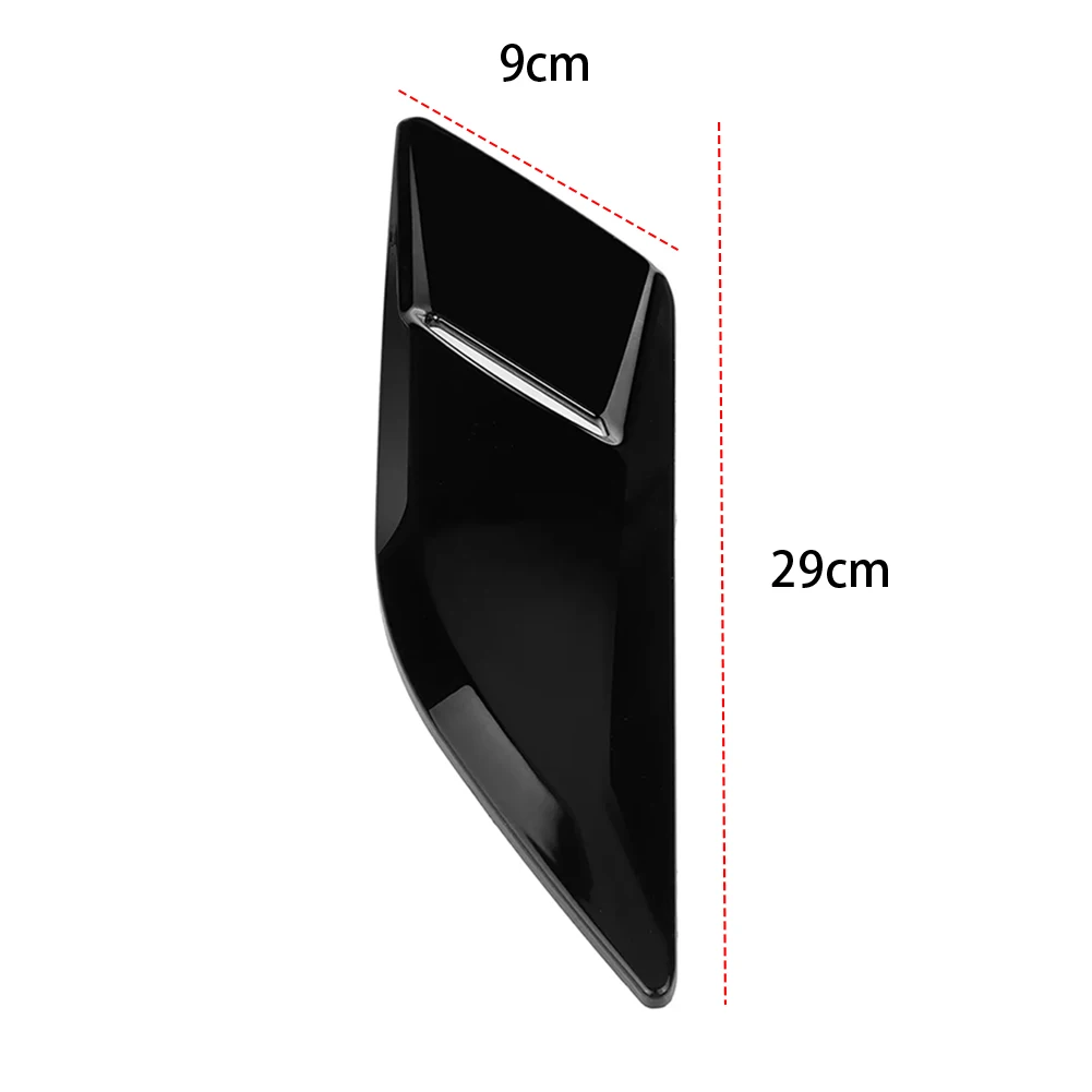 1 пара автомобильных накладок вентиляционного отверстия глянцевая черная