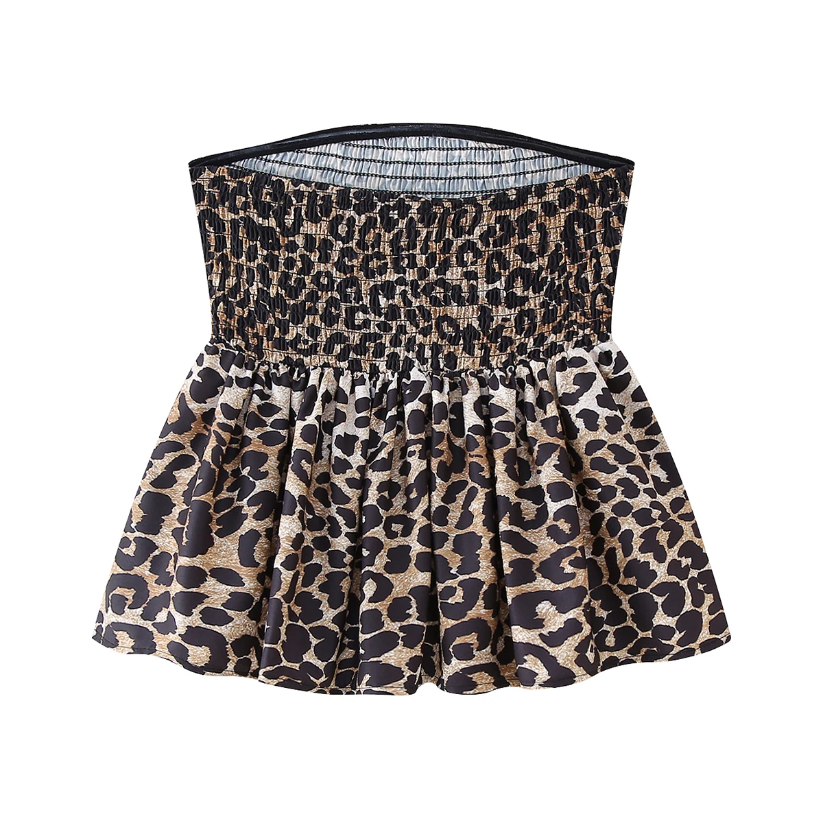 Женский летний комплект одежды рубашка майка и шорты леопардовая одежда для