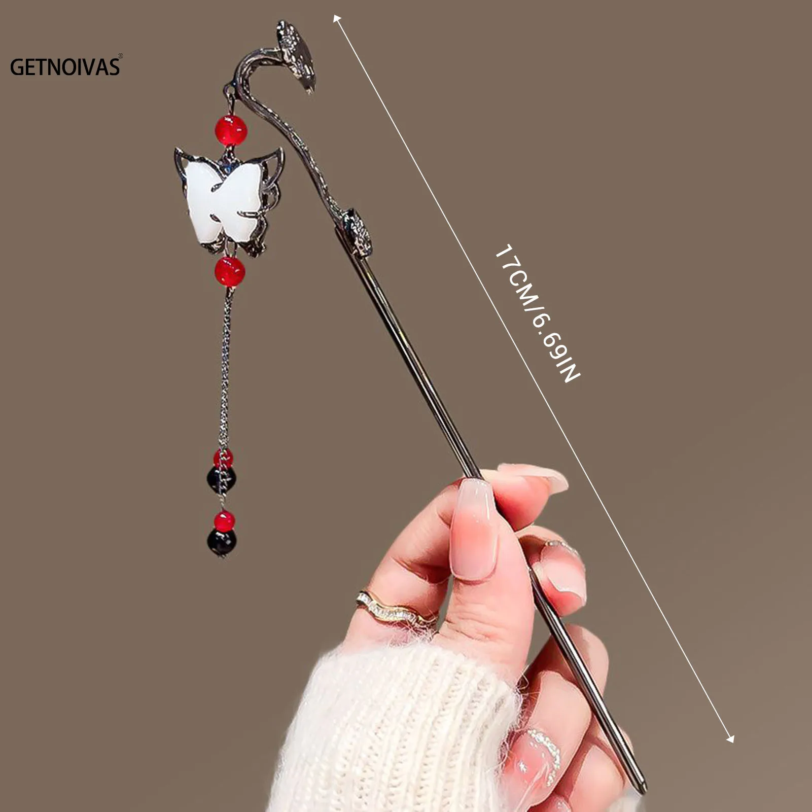 Заколка для волос в китайском стиле бабочка длинная заколка с кисточкой женщин