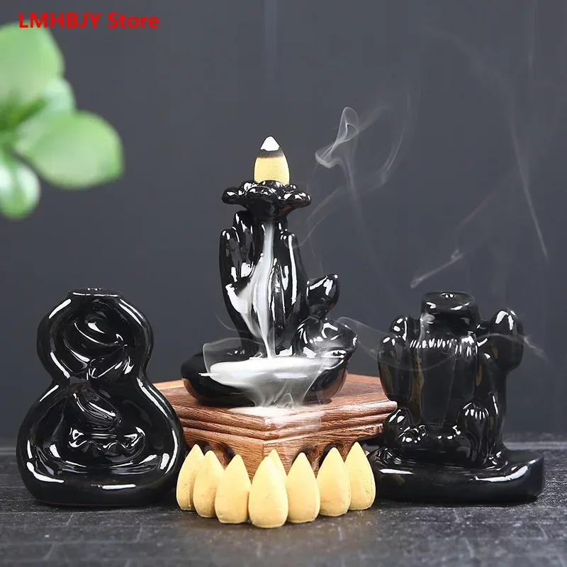 

Backflow Incense Stove Creative Ceramic Incense Insertion Stove Decoration Backflow Reflux Aromatherapy Stove