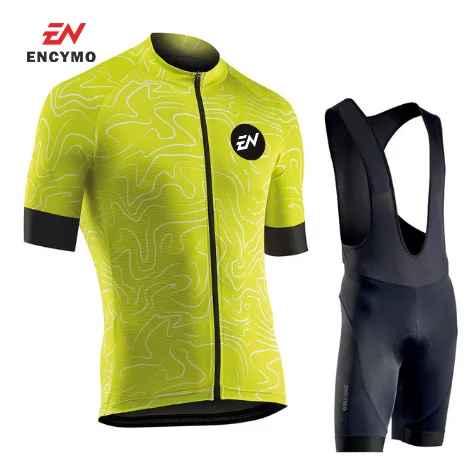 

Cycling Jersey Summer Short Sleeve Set Maillot bib shorts Bicycle Clothes Sportwear Shirt Clothing men clothing ENCYMO