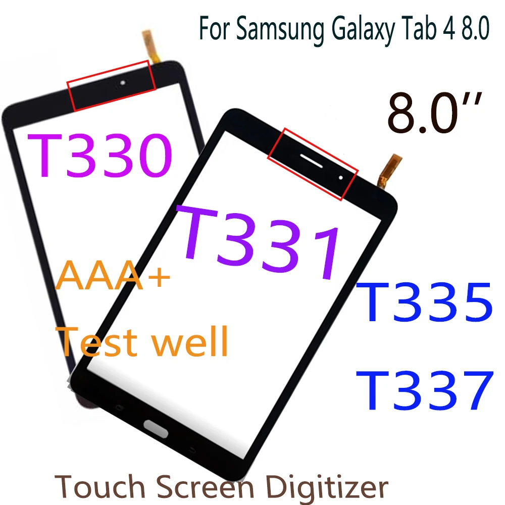 For Samsung Galaxy Tab 4 8.0 T330 T331 T332 T335 T337 Touch Screen Digitizer SM-T330 SM-T331 LCD Panel Front Glass Sensor Parts
