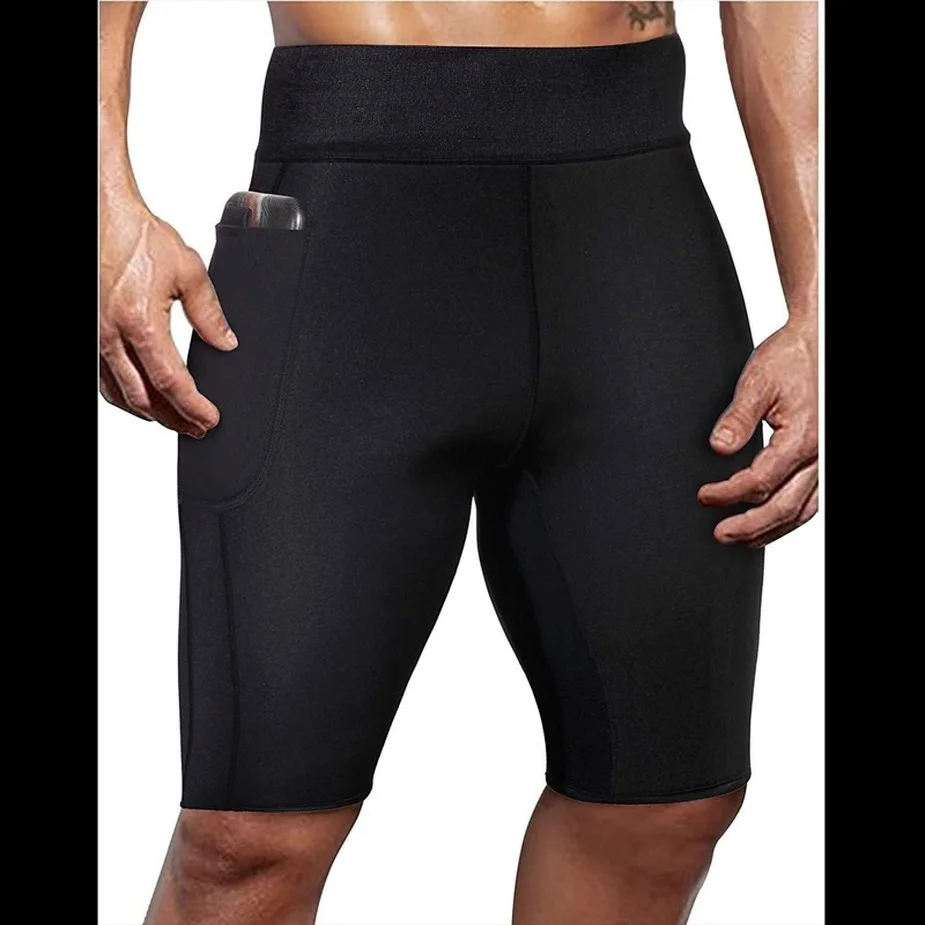 Sauna pant men Waist Training flat Belly Slimming abdomen Sweat Fat Burning Weight Loss Tummy control Body Shaper 2023 New Trend