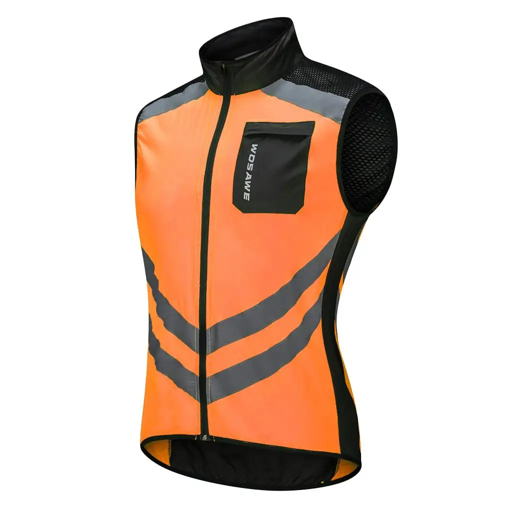 

Safety Night Running Jacket Light Reflective Vest Windproof Suit Top Clothes