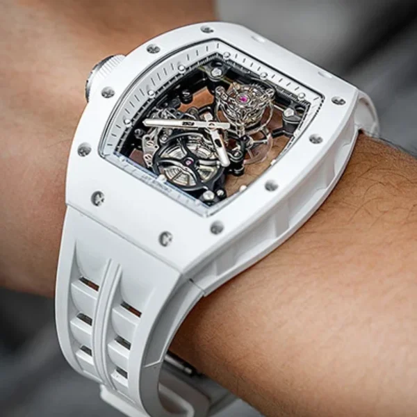 Фото Мужские часы CRONUSART Tourbillon с ручным заводом, механические наручные часы, водонепроницаемые, с керамическим корпусом, сапфировым стеклом, светящимся циферблатом №1