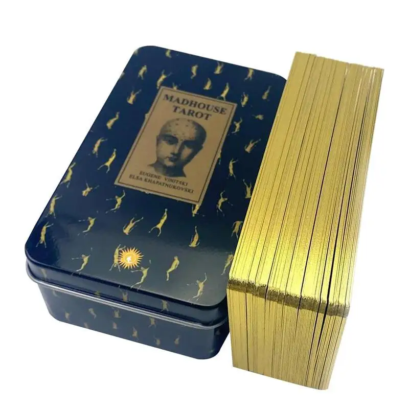 

Tarot Deck Tinbox Madhouse Tarot Fortune Telling Game In English Tarot Decks For Entertainment Fate Divination