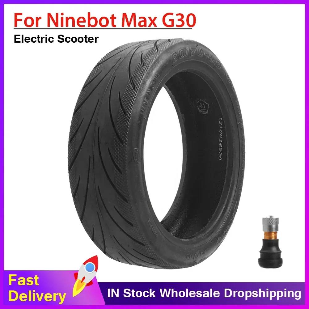 10-дюймовая резиновая шина 60/70-6 5 бескамерная для Ninebot MAX G30 KickScooter переднее/заднее