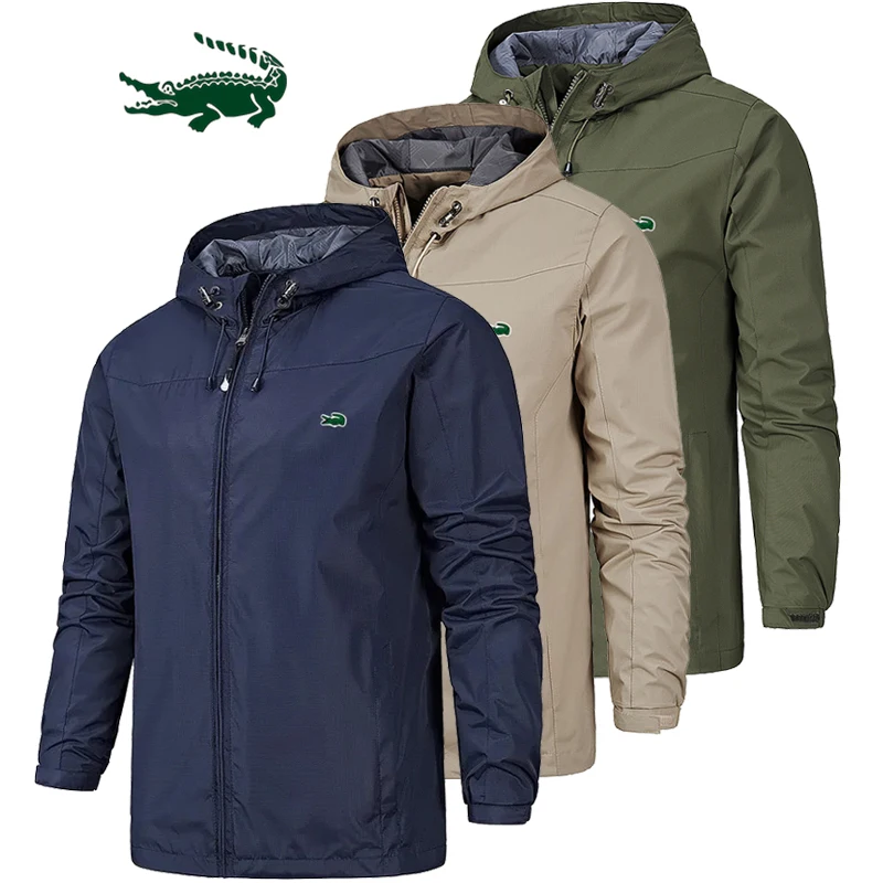 

Men's Waterproof Military Jacket Spring Autumn Casual Windbreaker Jacket Men's Breathable Hooded Outdoor Jacket