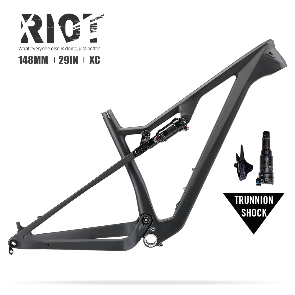 

LEXON FULL SUSPENSION FRAME 29" BOOST 148*12mm Carbon Frame XC Trail Cross Country MTB Frame 29er RIOT Suspension Framework 29