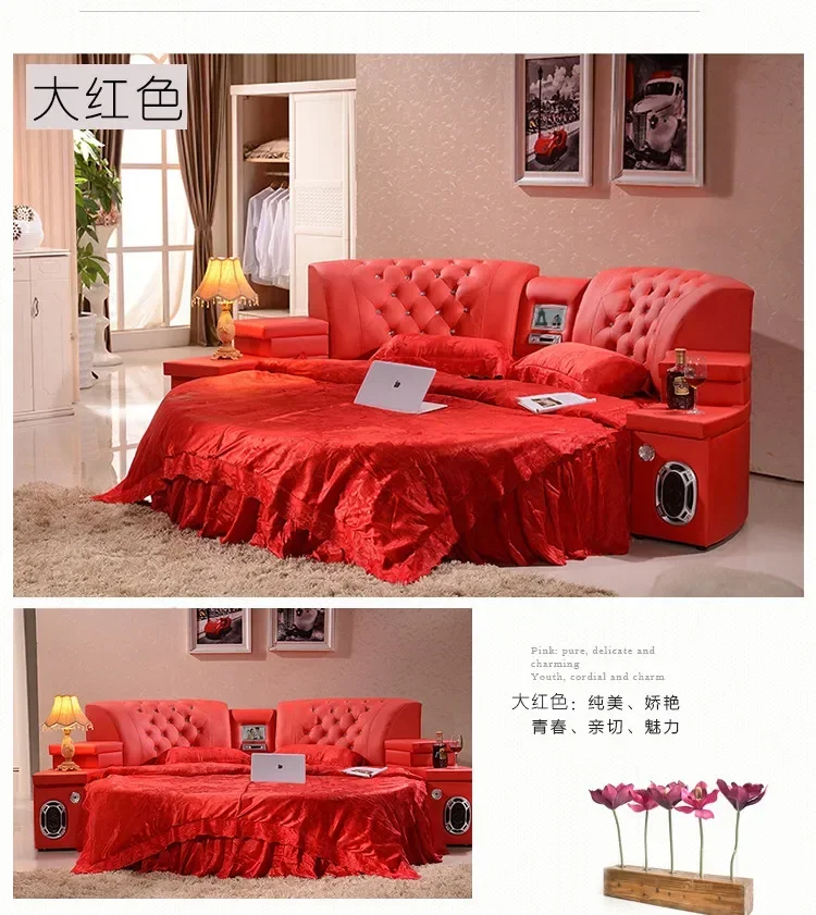 Фото Горячая продажа (2015)handel rundes Kingsize-Doppelbett Sleep Well mit Matratze №1