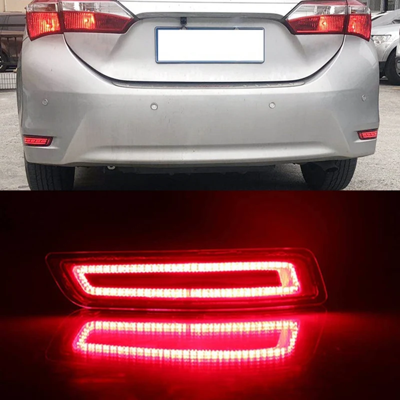 

Car LED Reflector Dynamic Signal Bumper Light For Toyota Corolla Altis 2014-18