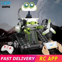 cada rc remote control model robot building blocks 434pcs app programming plastic robots assembly kit moc bricks toys