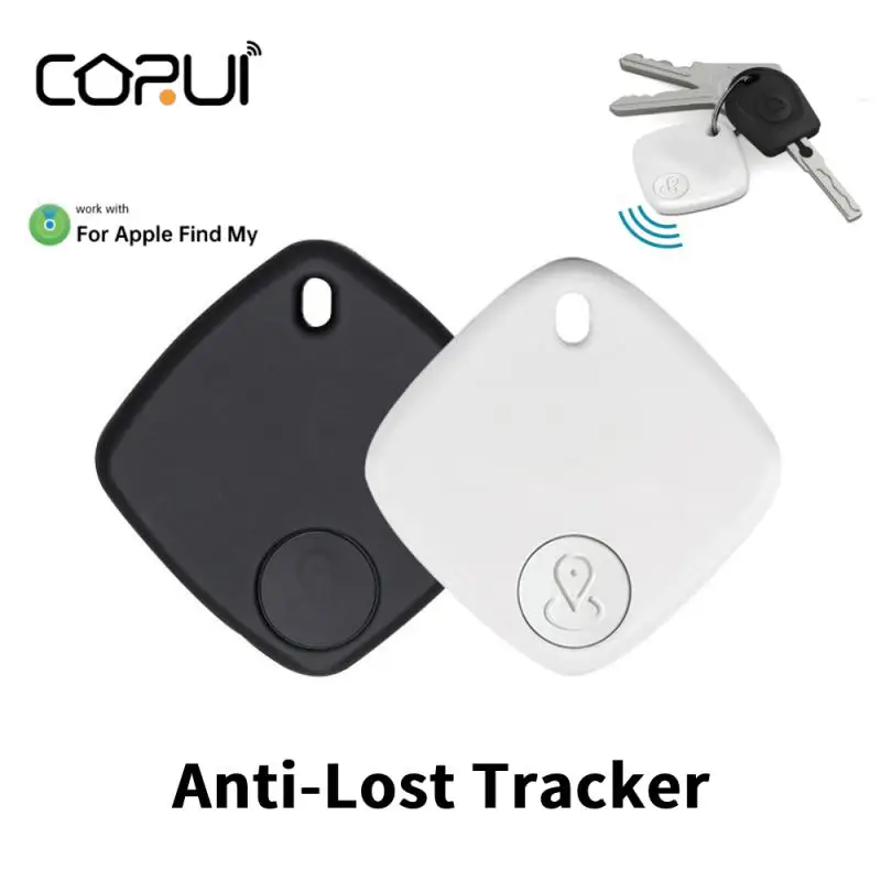 

Смарт-метка CORUI с Bluetooth, мини-трекер для защиты от потери, IOS, для пожилых детей, локатор Apple Find My Itag для ключей, кошелька, домашних животных