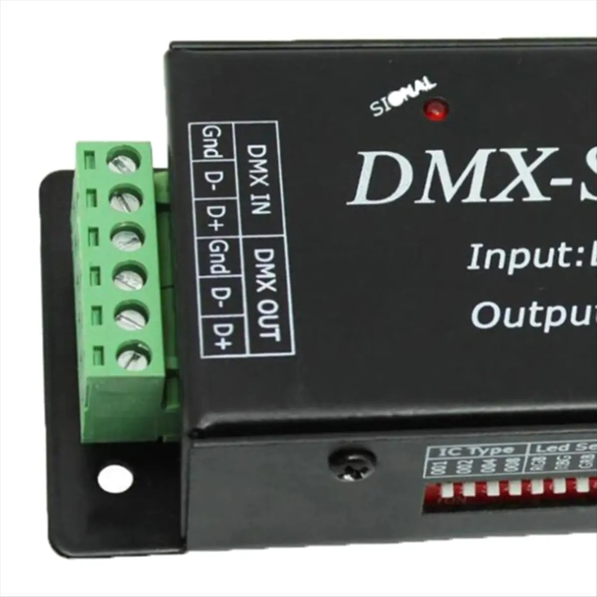 Фото Контроллер-декодер L63A DMX200 SPI для светодиодных лент 2801, 6803, 2812, 2811, DC5V, 12V, 24V №1