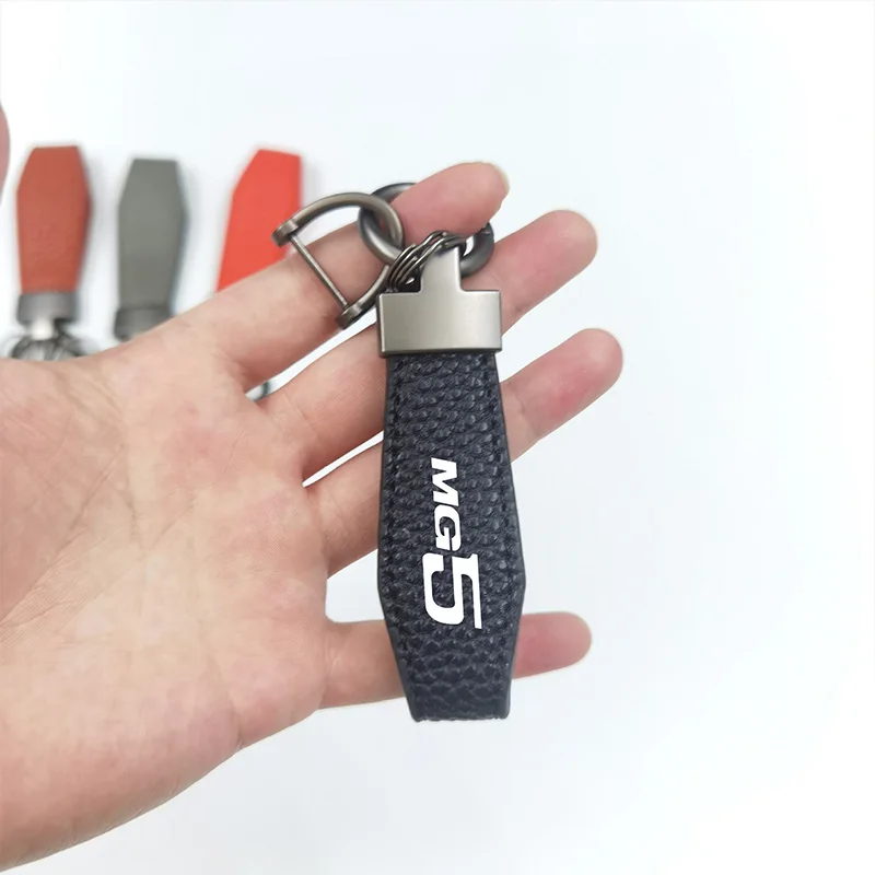 Автомобильный брелок с металлической пряжкой из личи для двигателей MG5 MG ZS GS 6 7