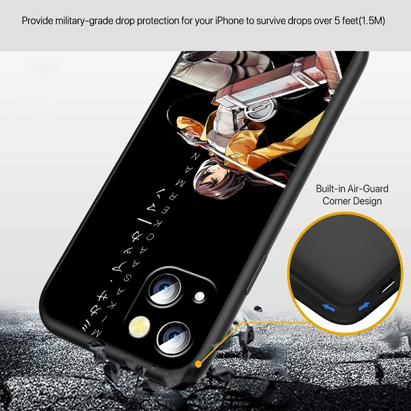 Атакующий гигант для Apple iPhone 13 12 Mini 11 XS Pro Max X XR 8 7 Plus SE 2020 черный мягкий чехол