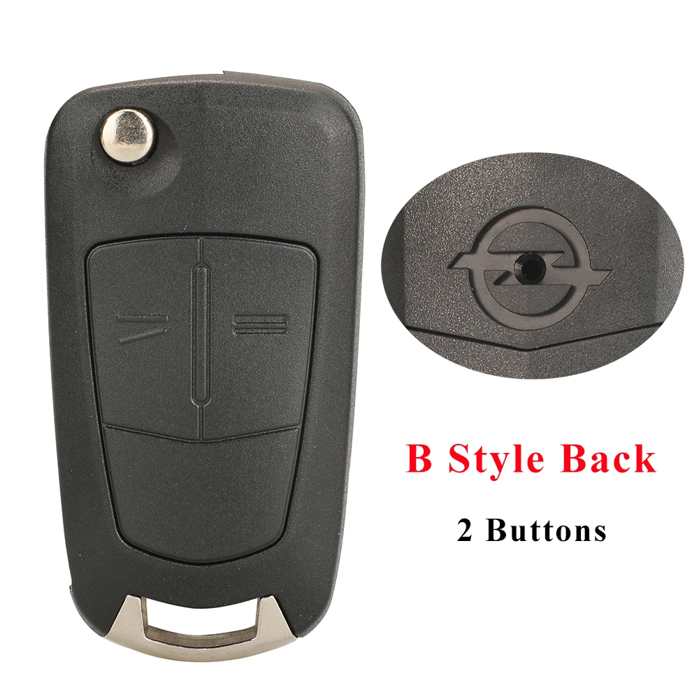 

Jingyuqin 2/3 Butoons неразрезанный складной чехол-брелок для дистанционного ключа для Vauxhall / Opel / Astra H / Corsa D / Vectra C / Zafira