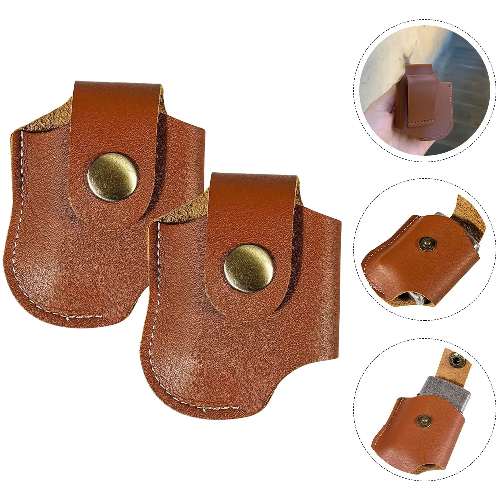 

2pcs Men Belt Lighter Sleeve Lighter Lighter Pouch Lighter Case Lighter Sleeve