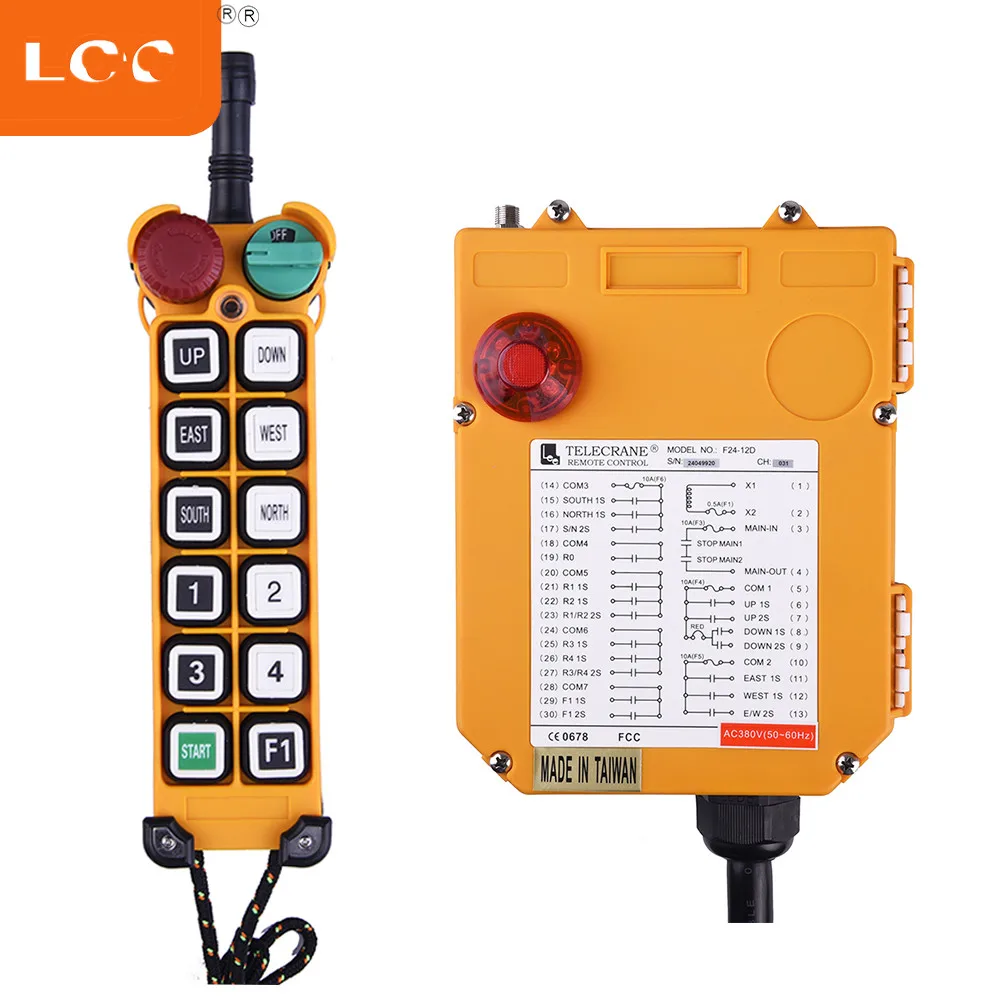 

F24-12D Travelling push button switch overhead crane remote control