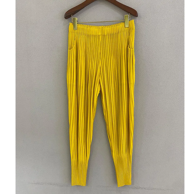 

Miyake pleated pants summer new trend loose harem pants women's ninth pants pencil pants radish pants women