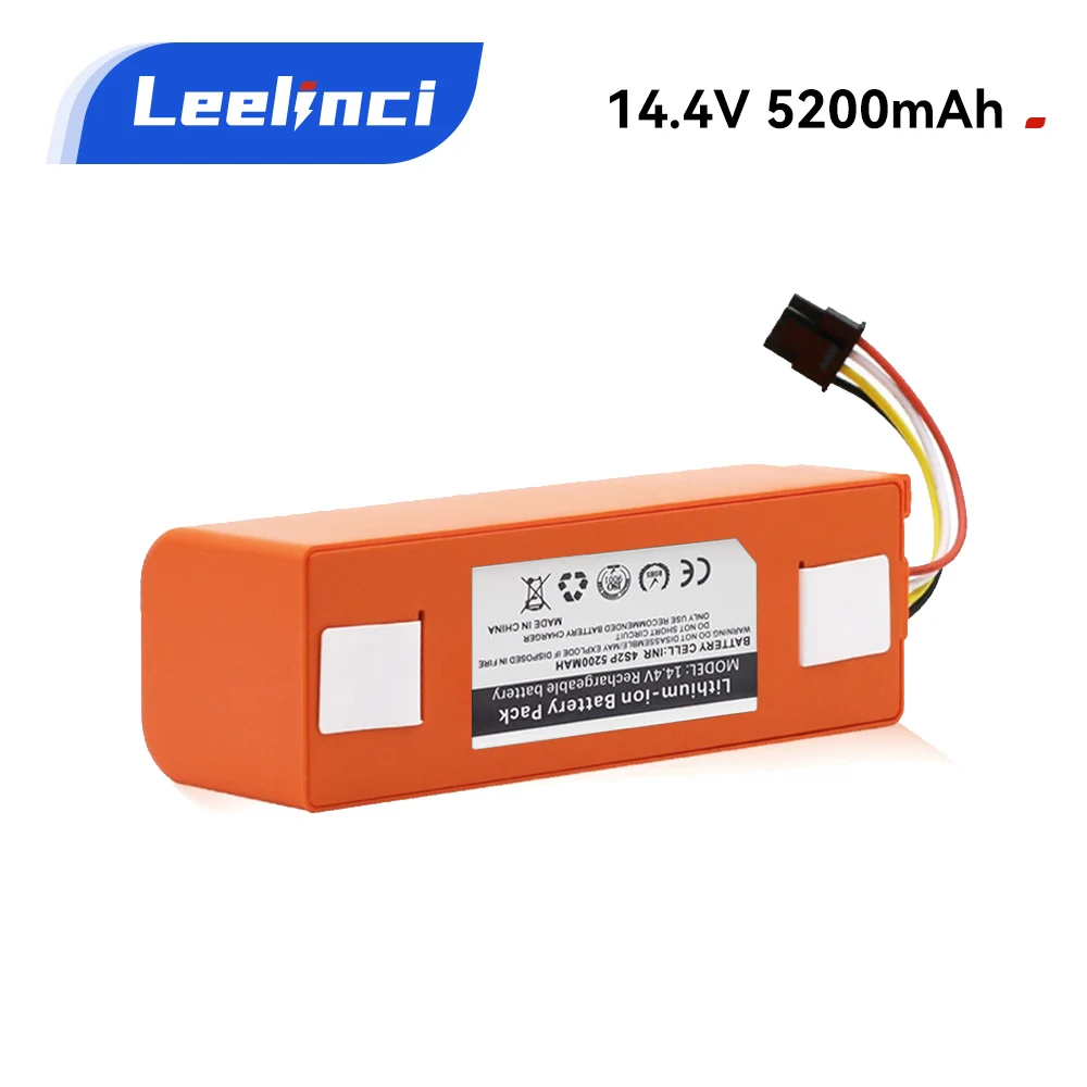 

Leelinci 14.4V 5200mAh Robotic Vacuum cleaner Battery for Xiaomi Robot S50 S51 S55 Accessory Spare Parts 18650 li-ion battery