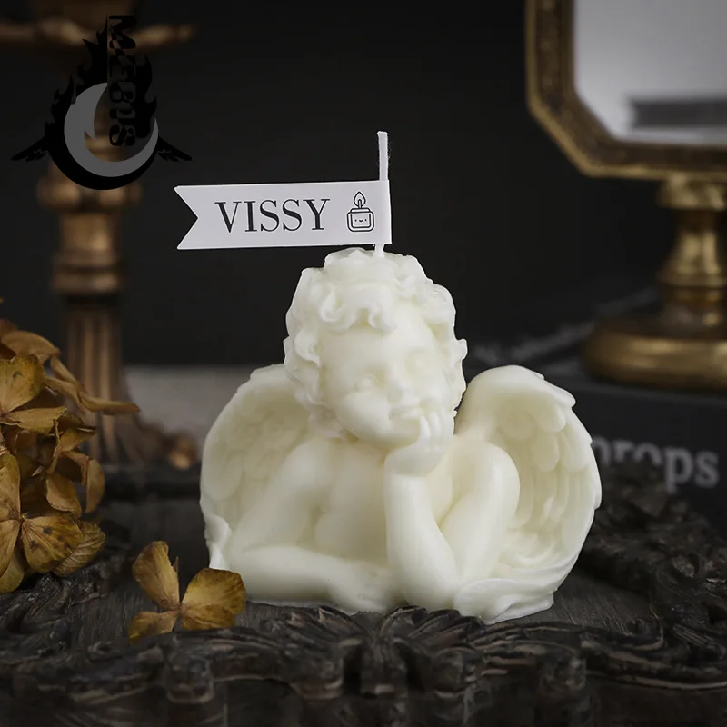 

Angel Aromatherapy Candle Silicon Mould DIY Body Aromatic Candle Making Resin Soap Mold Craft Supplies Home Decor For Party Holi