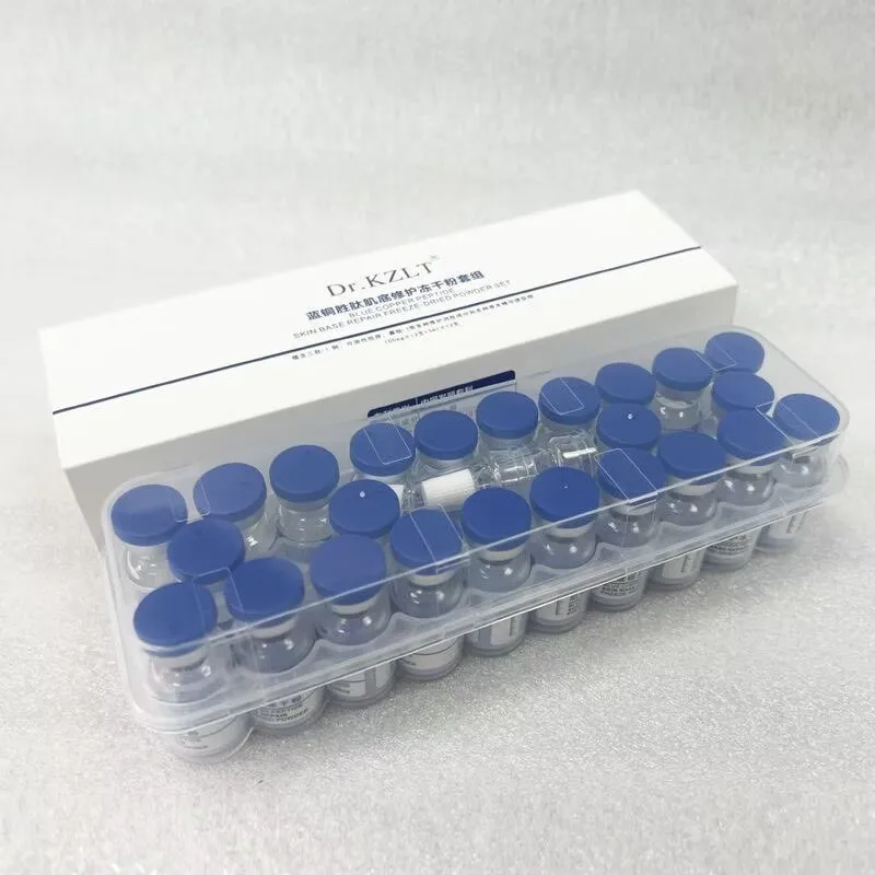 Фото Мощная сыворотка для восстановления кожи с пептидом GHK-CU Blue Copper Peptide способствует регенерации кожи и улучшает состояние кожи для более здорового цвета лица. №2