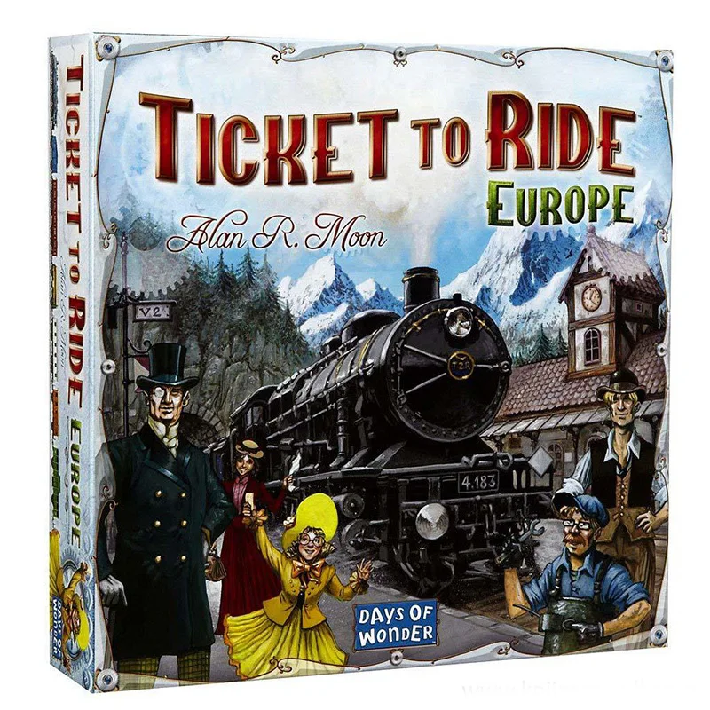 

English Table Game Cards Ticket To Ride Europe 1912 American European Version Ticket To Ride Leisure Gathering Board Games