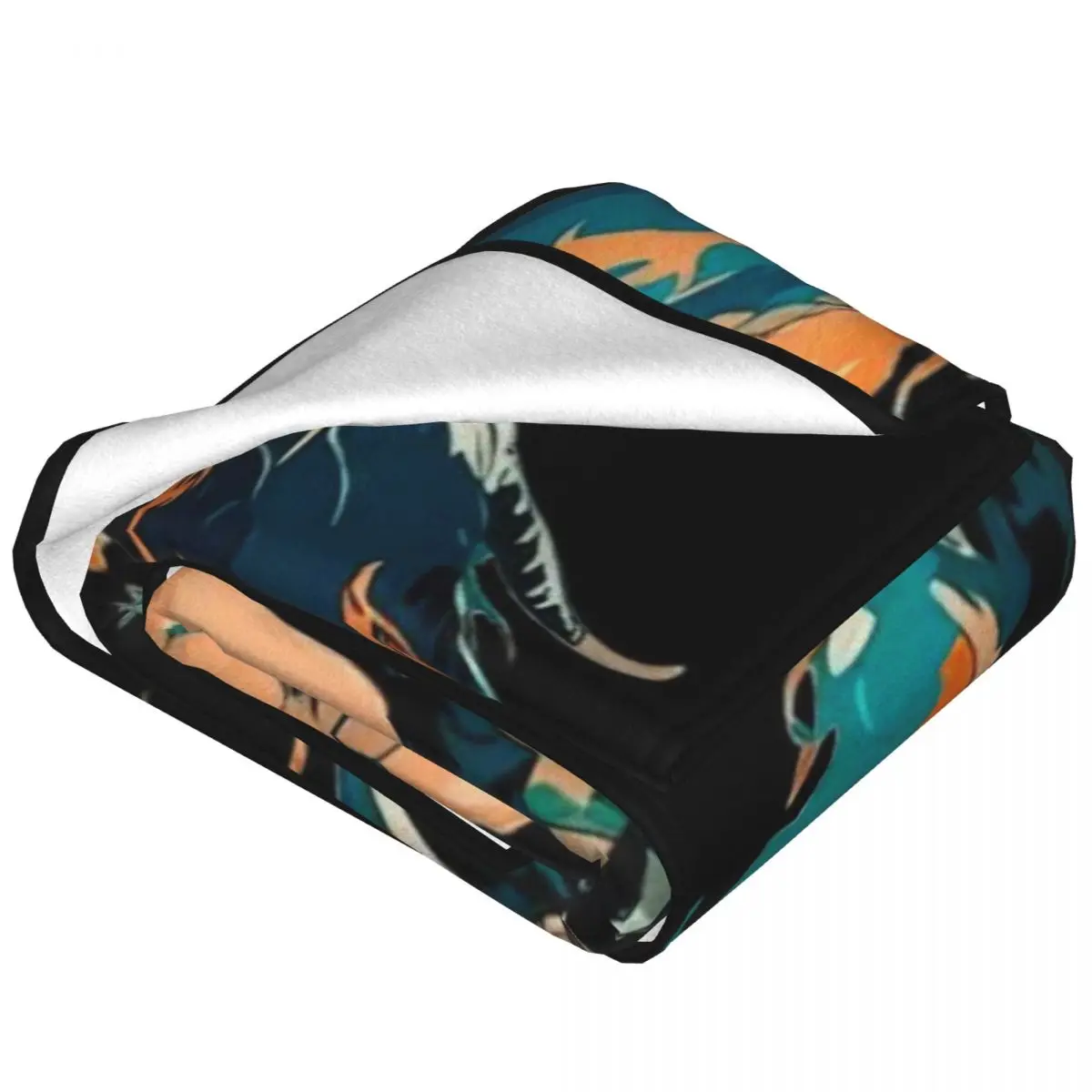 Plush Flannel Blanket Zoro With Dragon Warm and Snuggly Fleece Throw for Couch Bed Camping Adventures Any Time of Year